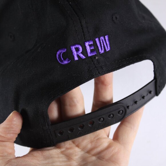 RARE Monster High 2 crew cap snapback baseball cap black and purple hat - Picture 3 of 6
